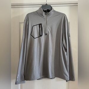 RLX Ralph Lauren Gray Quarter-Zip Shirt